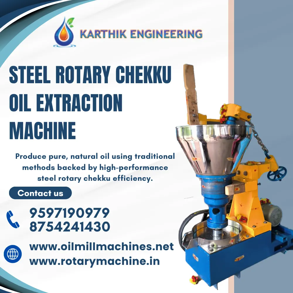 Steel Rotary Chekku Oil Extraction Machine Manufacturer